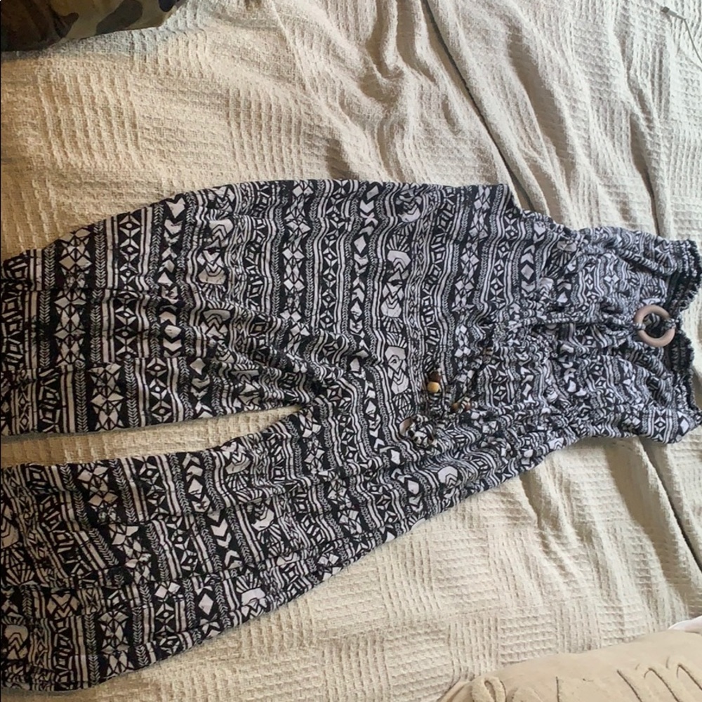 Black and white romper